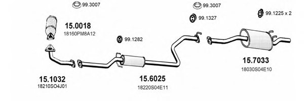 ASSO ART3407 Exhaust System